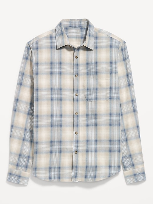 Image number 4 showing, Relaxed Long-Sleeve Plaid Flannel Pocket Shirt