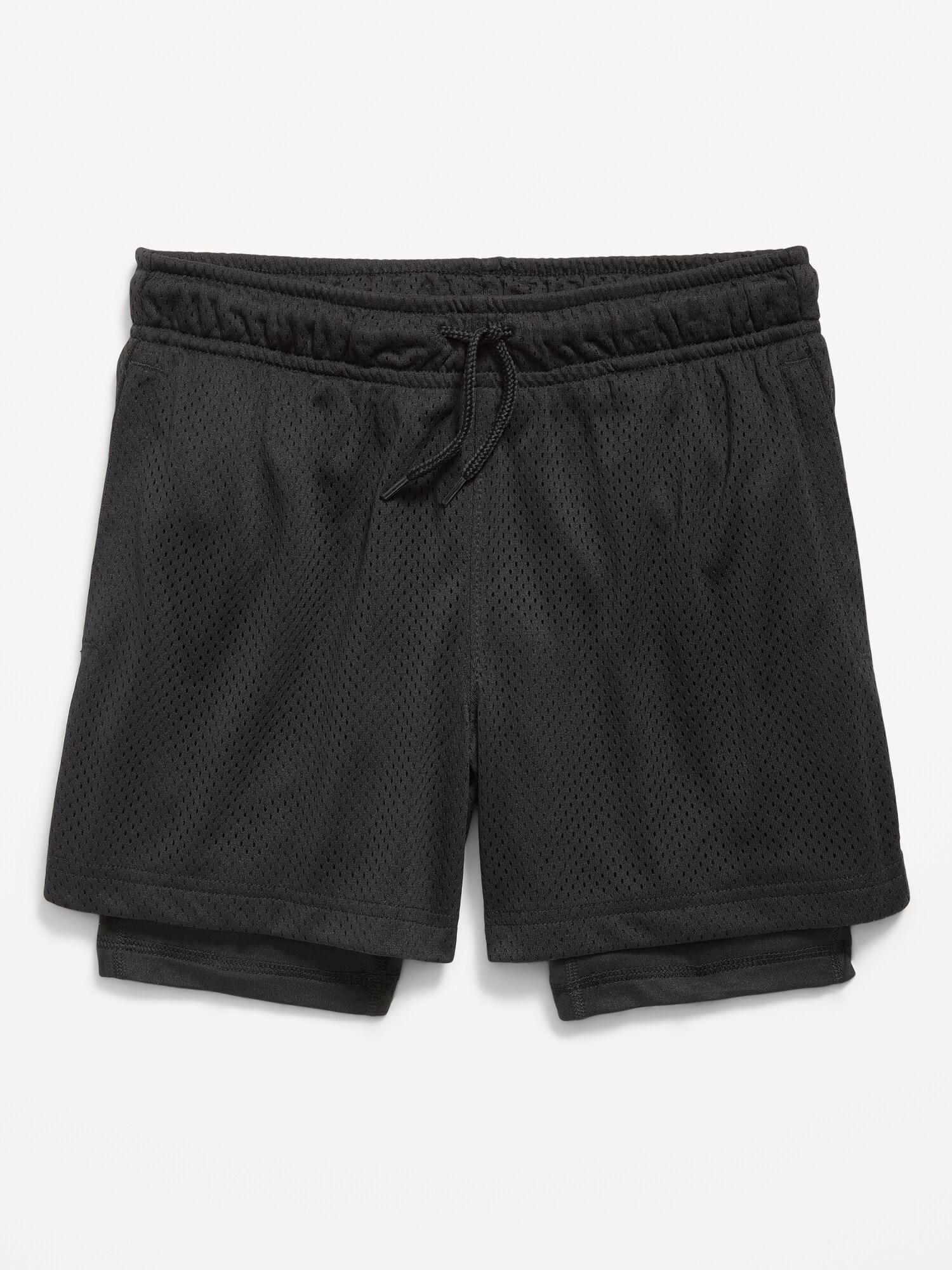 Шорты Old Navy 2-In-1 Mesh Performance Shorts для мальчиков, цвет: Чёрный — фото 4