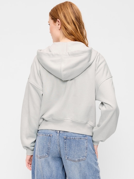 Image number 2 showing, Oversized Full-Zip Graphic Hoodie Sweatshirt
