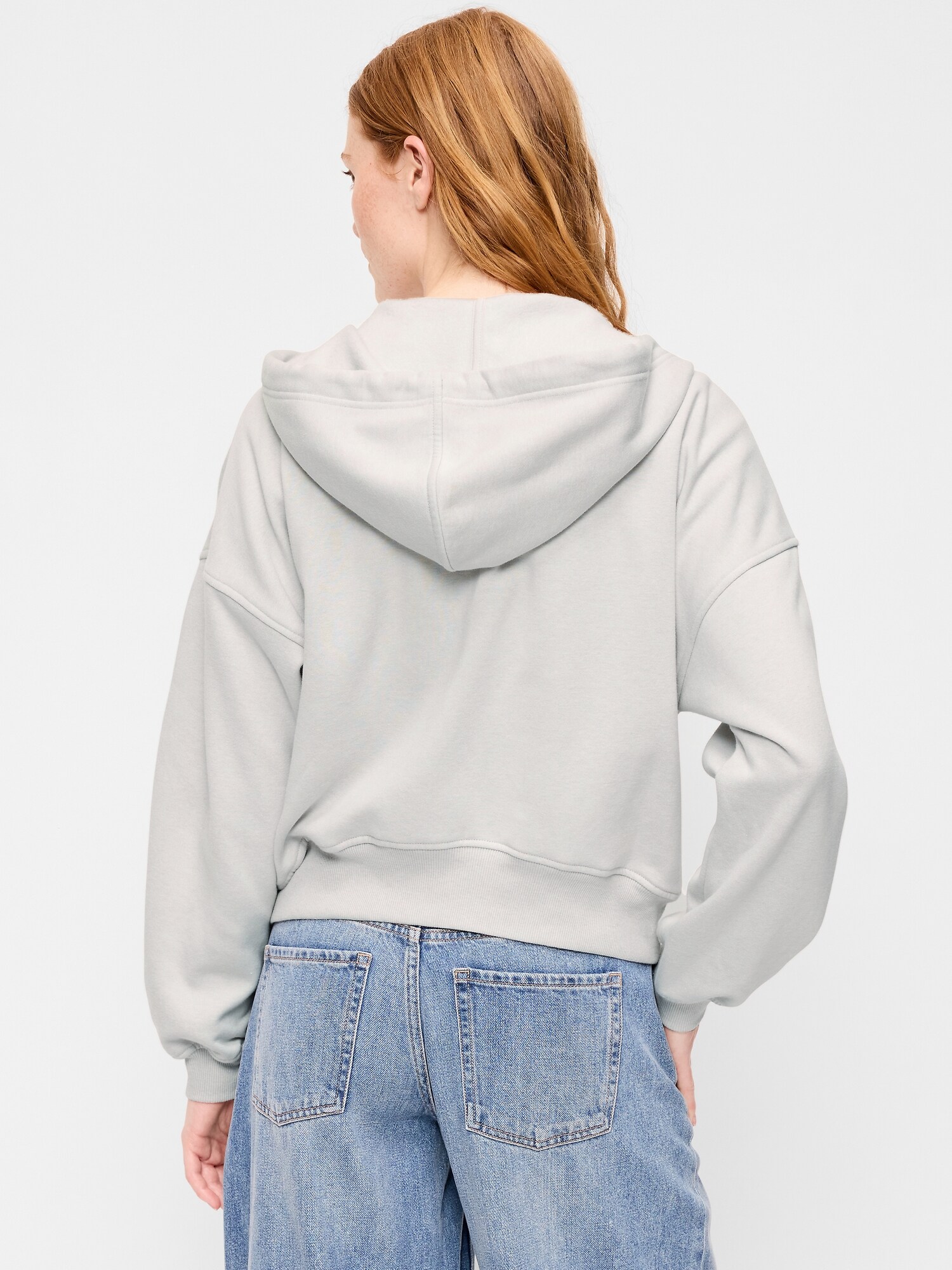 Oversized Full-Zip Graphic Hoodie Sweatshirt