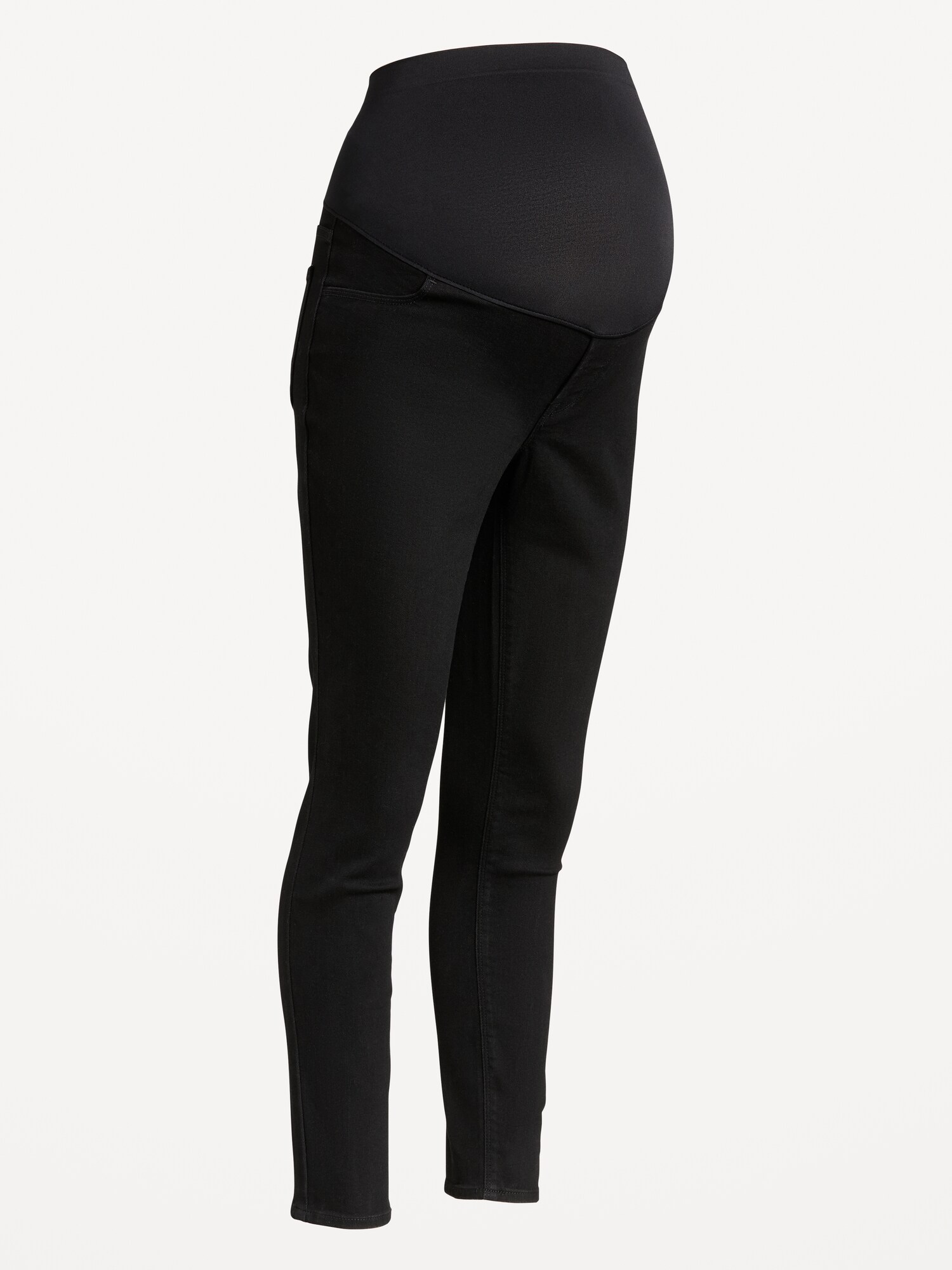 Женские джинсы Old Navy Maternity Full-Panel Wow Skinny, цвет: Чёрный — фото 2