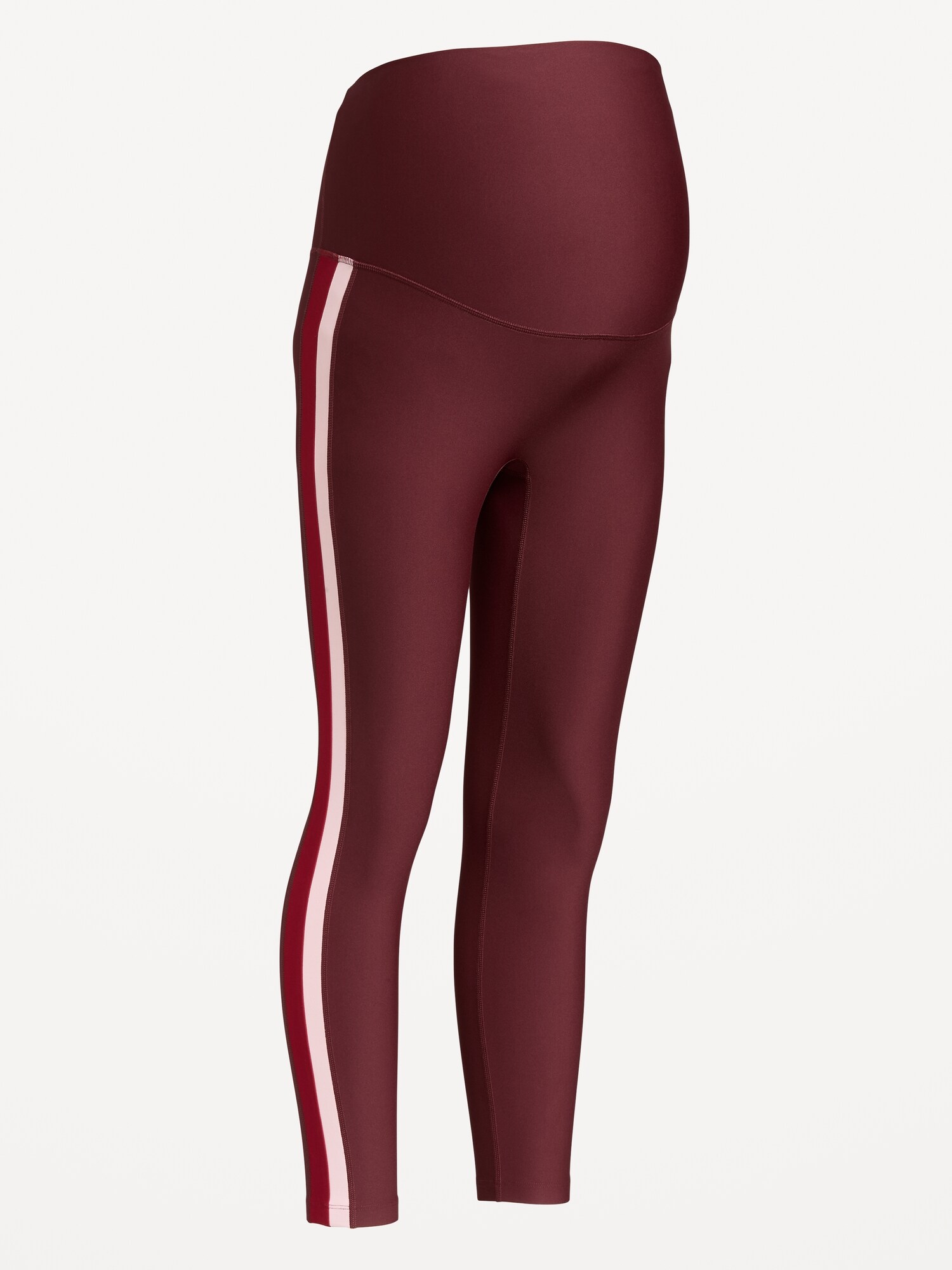 Женские леггинсы Old Navy Maternity Full-Panel PowerSoft Striped 7/8 Leggings, цвет: Grand Canyon — фото 4