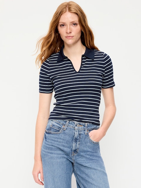 Keyhole Polo Top