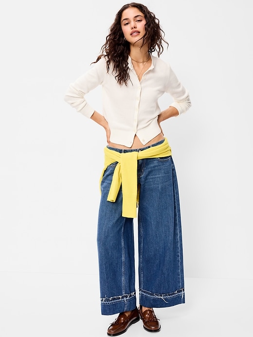 Image number 3 showing, SoSoft Lite Cropped Crew-Neck Cardigan