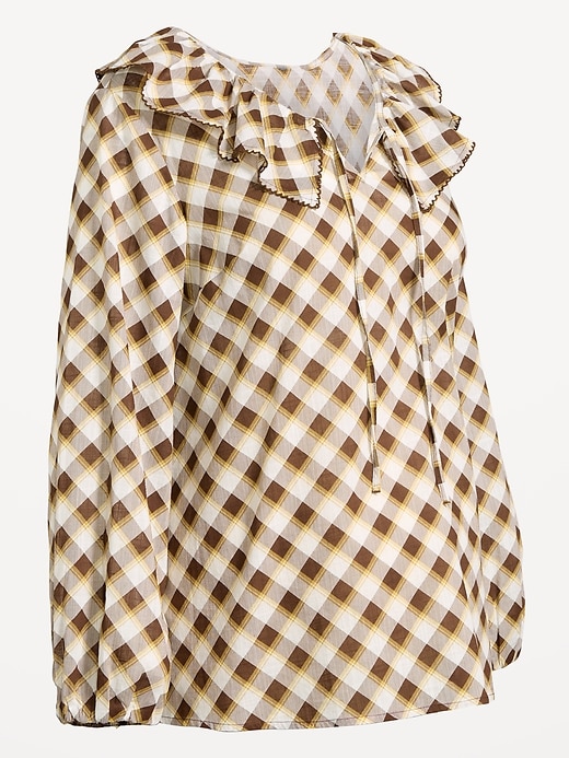 Image number 2 showing, Maternity Ruffle-Collar Popover Top