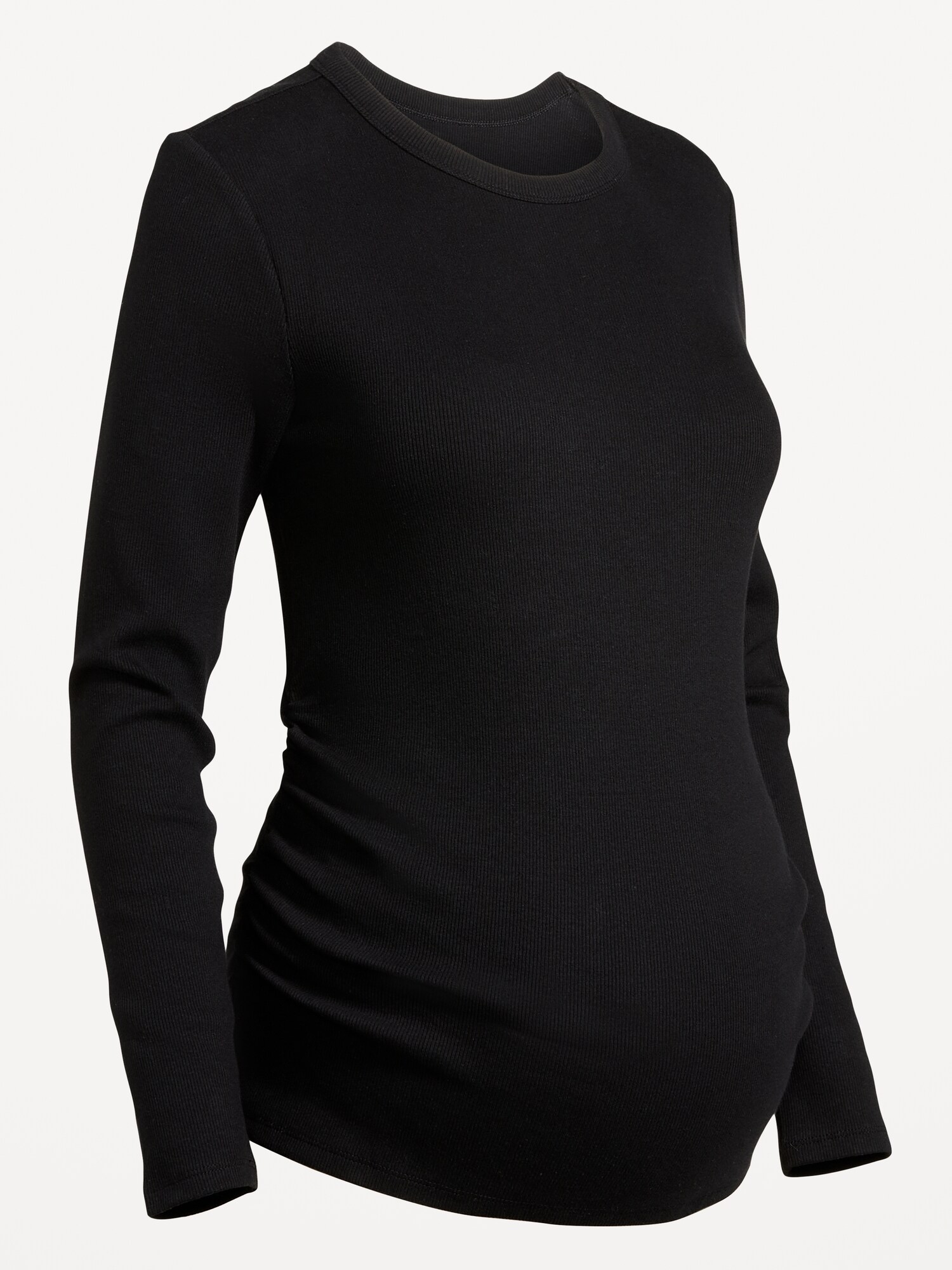 Женская футболка Old Navy Maternity Snug Long-Sleeve T-Shirt, цвет: Чёрный — фото 2