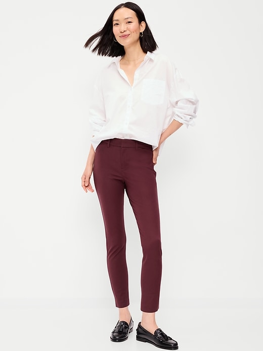Image number 1 showing, High-Waisted Pixie Skinny Ankle Pants