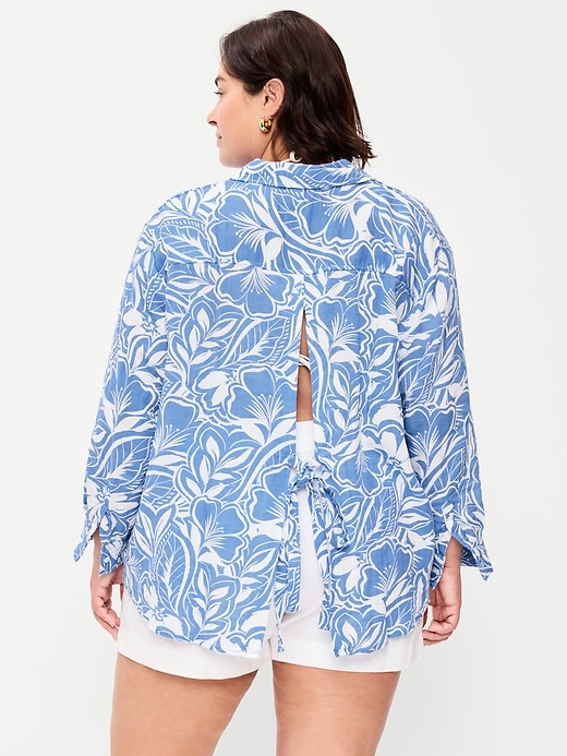 Image number 8 showing, Open-Back Button-Down Shirt