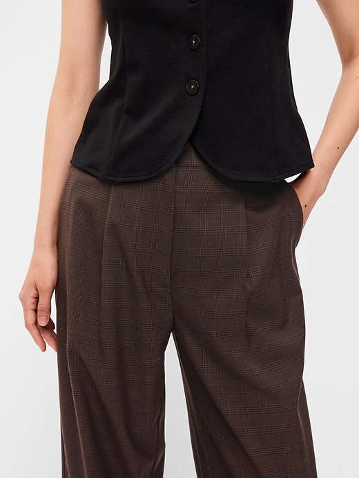 Image number 5 showing, High-Waisted Taylor Trouser Wide-Leg Pants