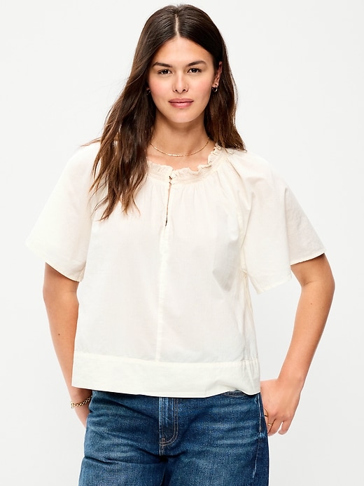 Image number 2 showing, Loose Short-Sleeve Top