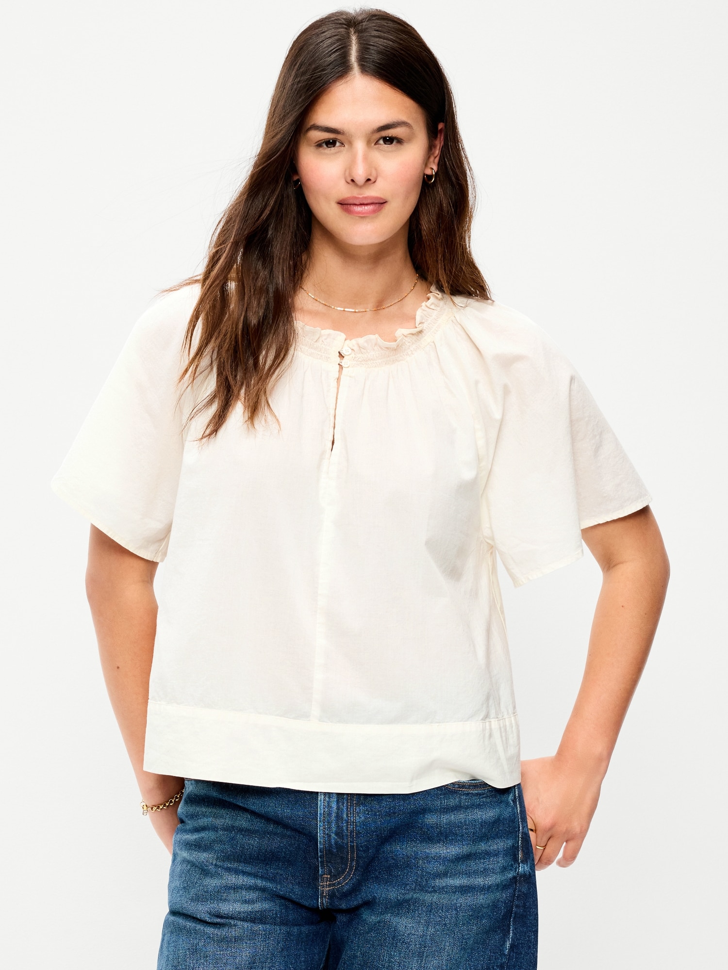 Loose Short-Sleeve Top