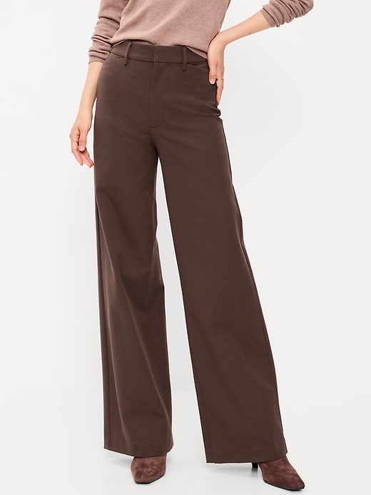 Image number 2 showing, High-Waisted Pixie Super Wide-Leg Pants