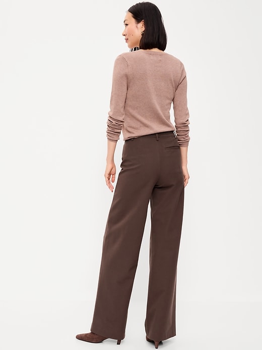 Image number 3 showing, High-Waisted Pixie Super Wide-Leg Pants