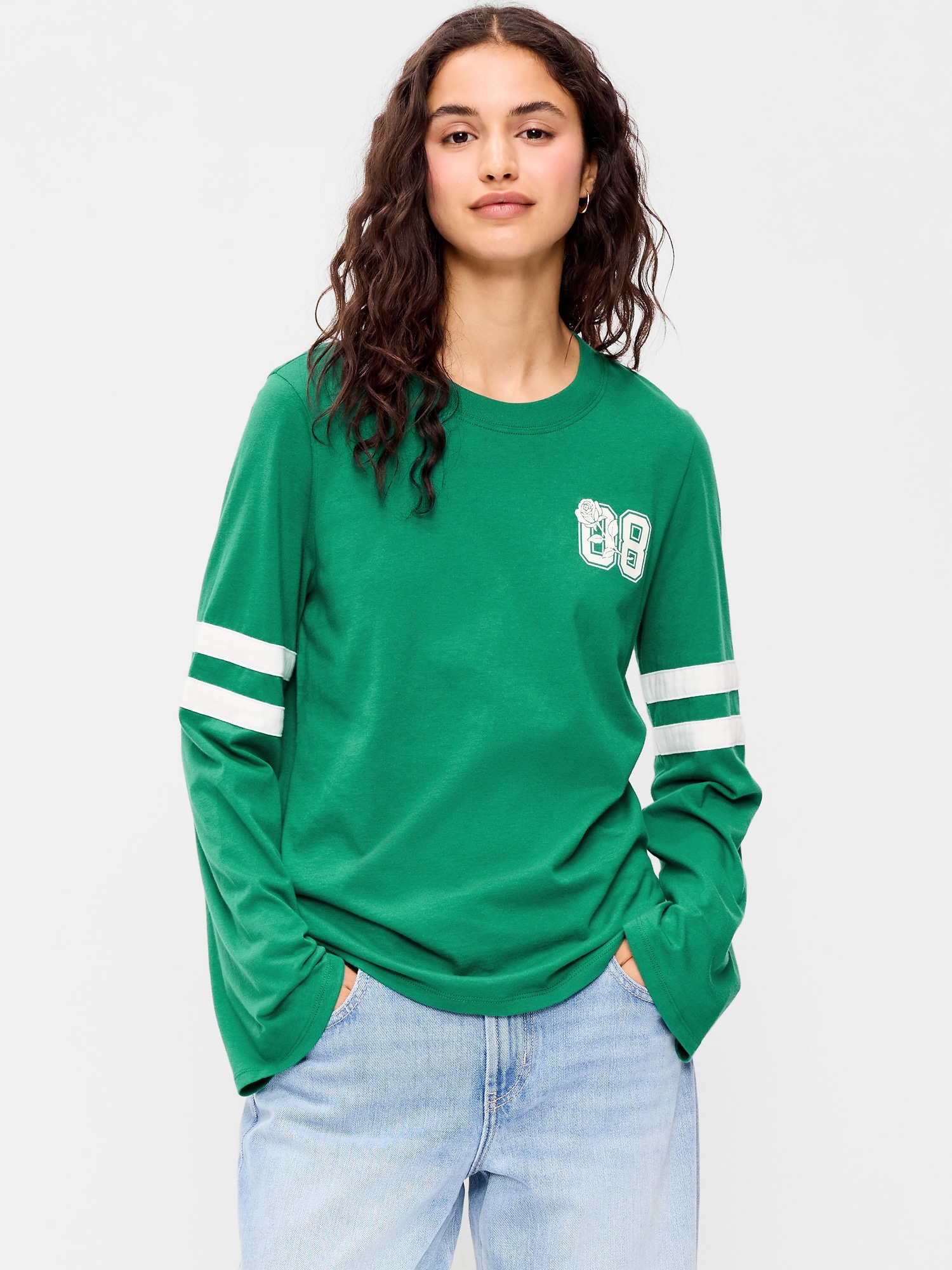 EveryWear Long-Sleeve Graphic T-Shirt