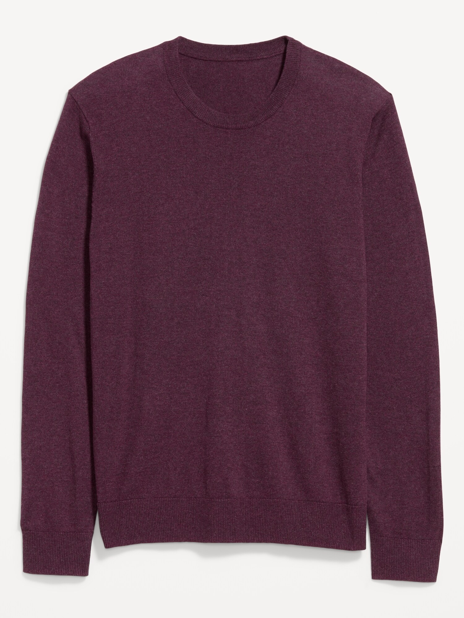 Мужской свитер Old Navy Washed Crew-Neck, цвет: Состаренный бордовый — фото 4