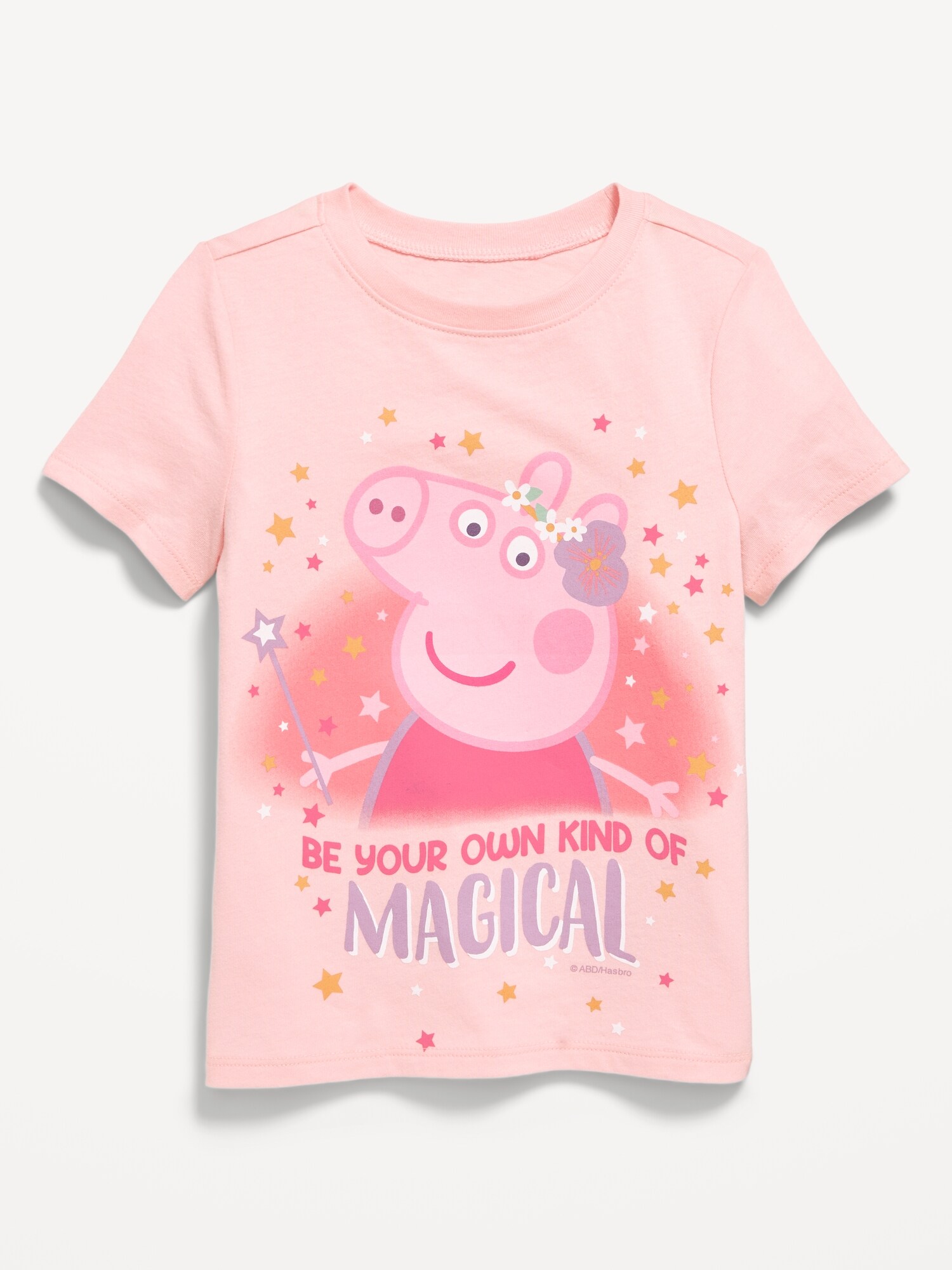 Футболка Old Navy Peppa Pig™ Graphic T-Shirt для девочек-малышей, цвет: Розовый небесно-голубой