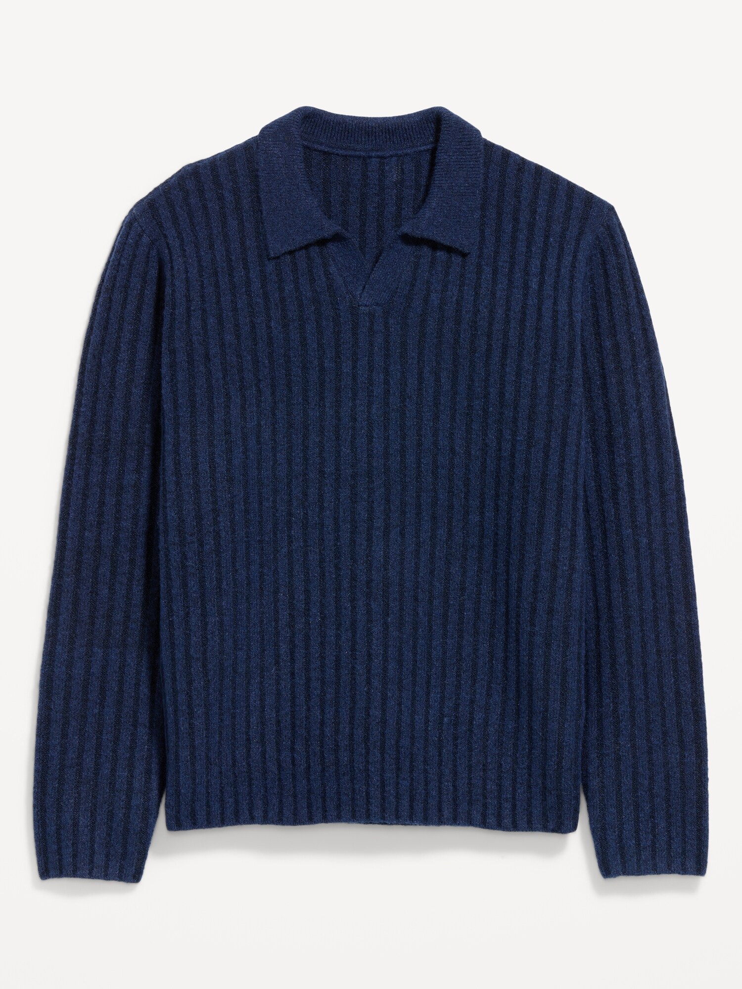 Мужской свитер Old Navy Long-Sleeve Polo Sweater, цвет: Night Life — фото 4