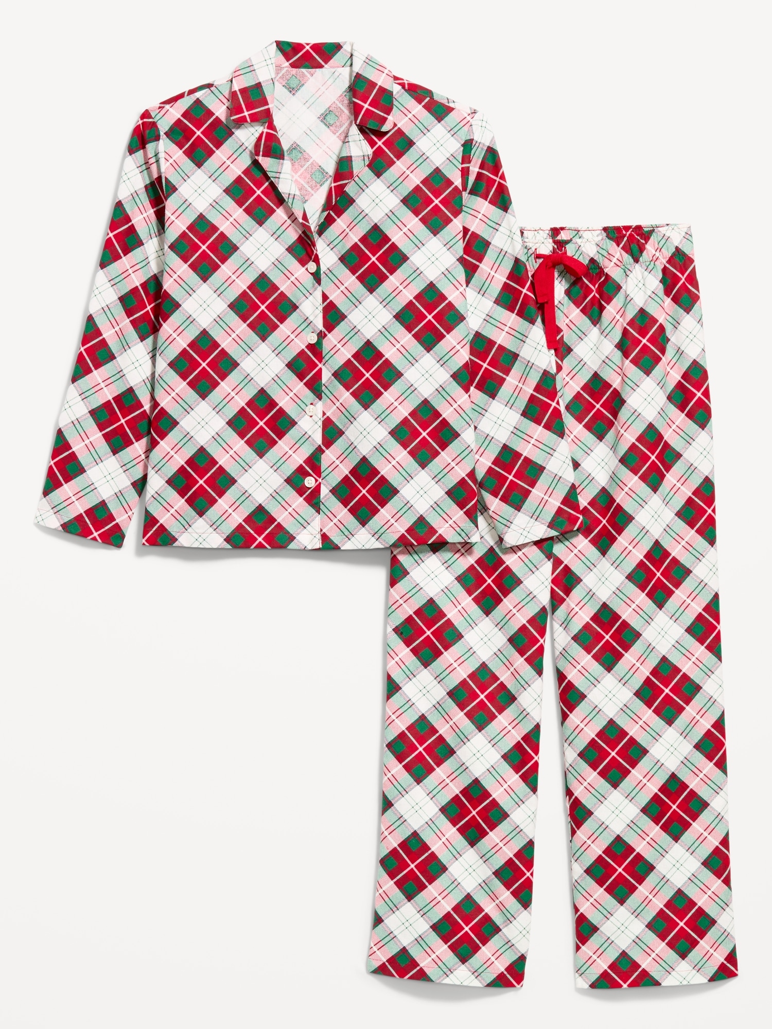 Printed Flannel Pajama Pant Set for Women