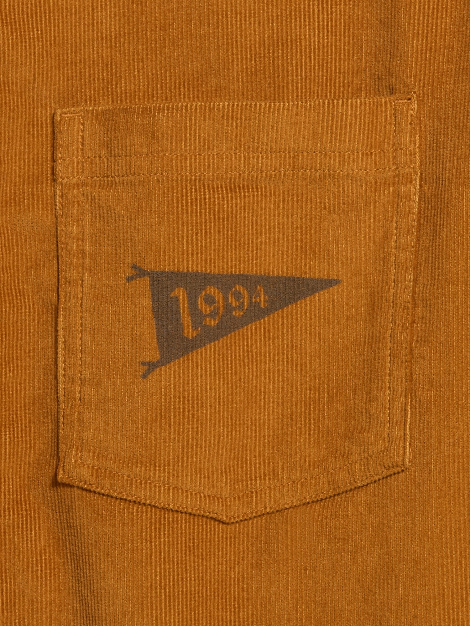 Loose Fit Long-Sleeve Corduroy Shirt