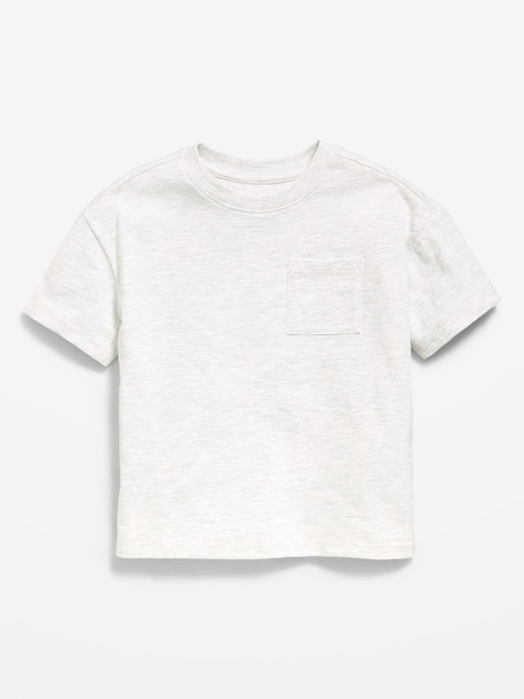 Oversized Short-Sleeve Pocket T-Shirt for Toddler Boys
