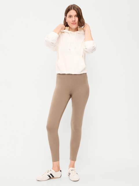 High-Waisted Jersey Fashion Layering Leggings