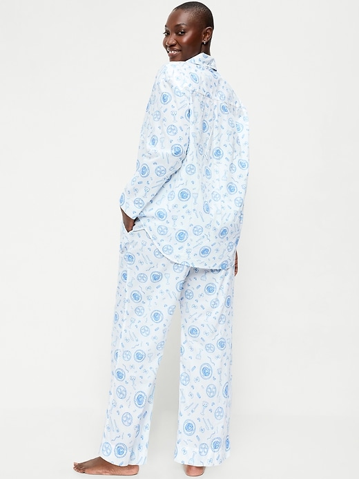Image number 5 showing, Poplin Pajama Pant Set