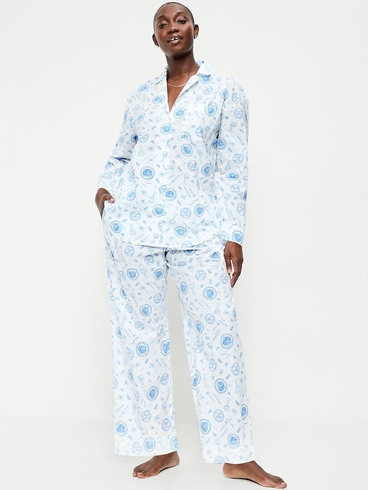 Image number 4 showing, Poplin Pajama Pant Set