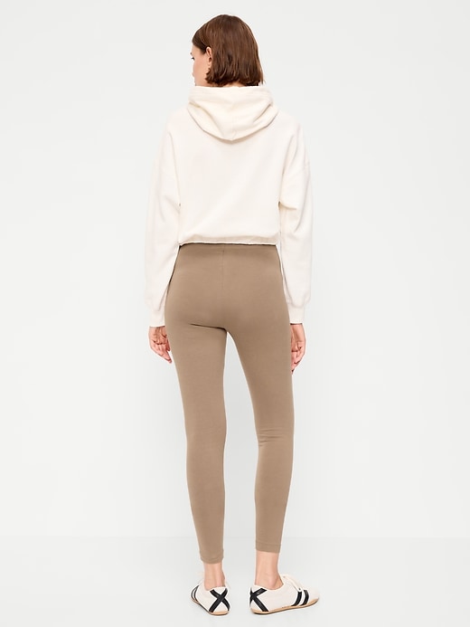 Image number 3 showing, High-Waisted Jersey Fashion Layering Leggings