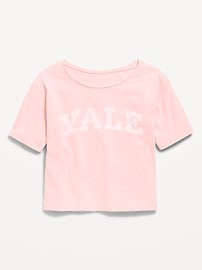 Image number 1 showing, College Off-Shoulder Graphic T-Shirt for Girls