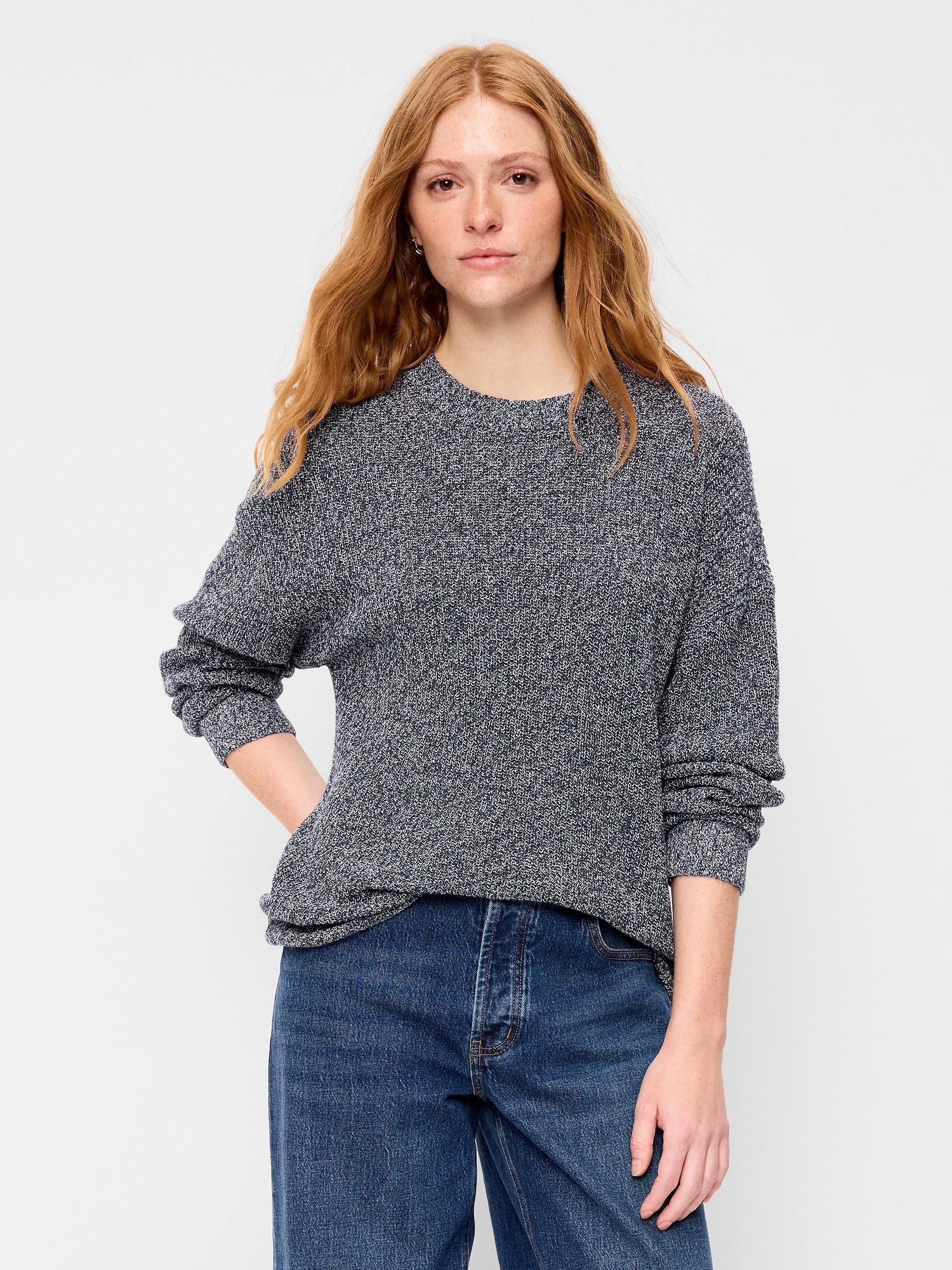 Seaside Cotton Shaker Tunic Sweater