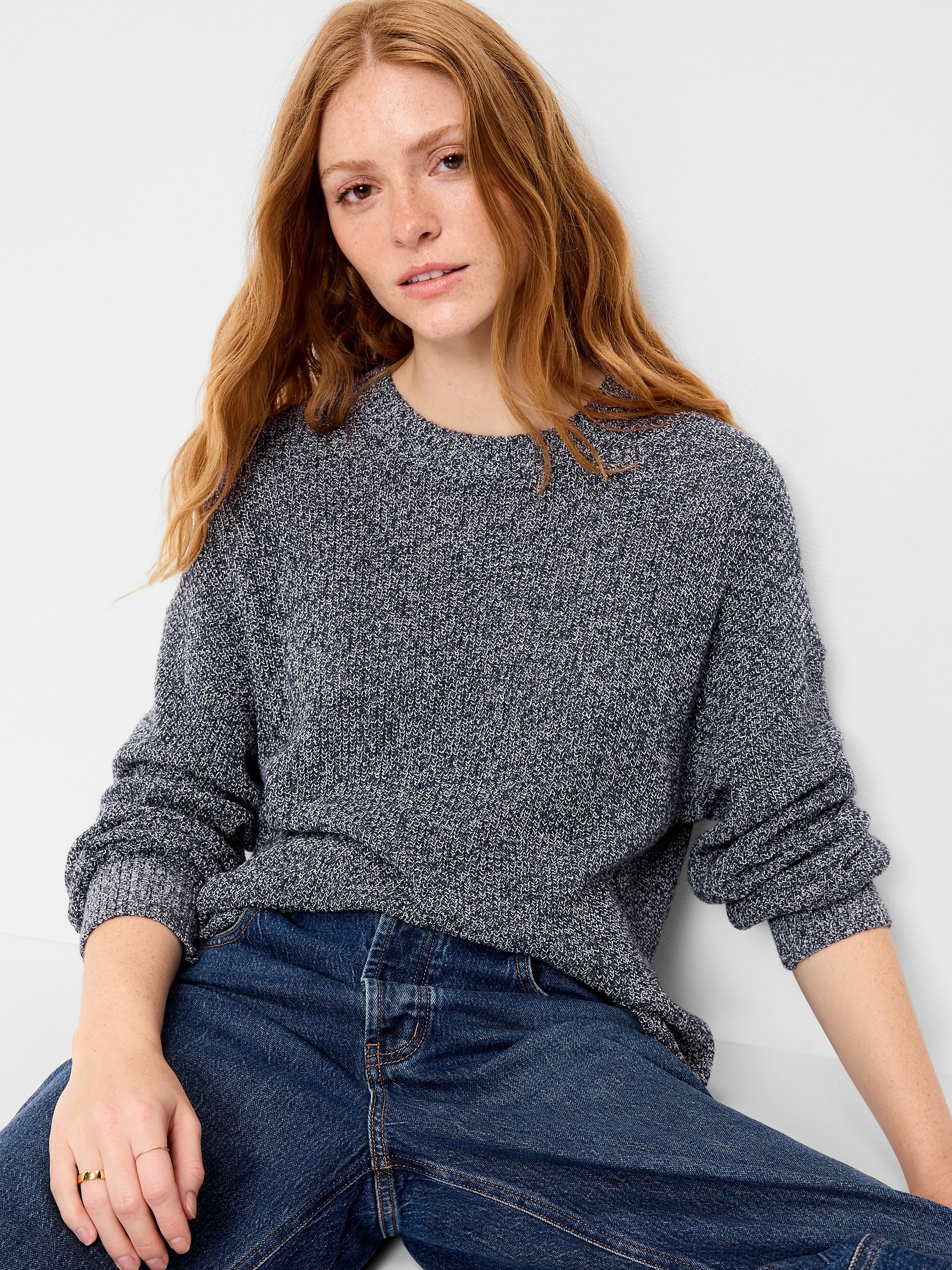 Seaside Cotton Shaker Tunic Sweater