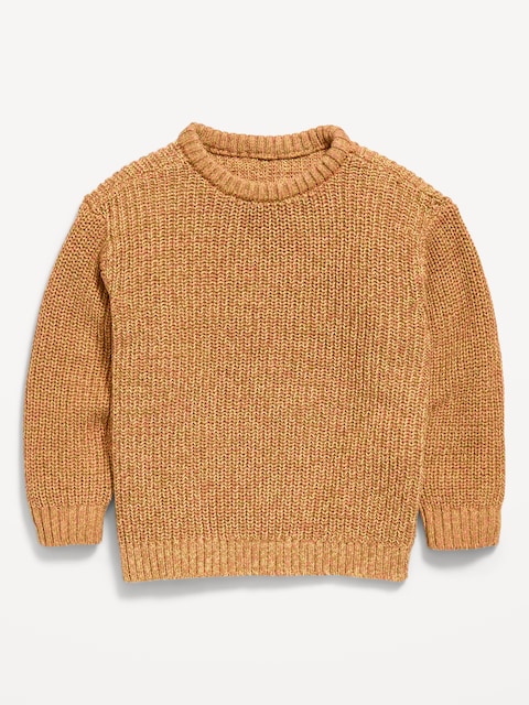 Oversized Long-Sleeve Sweater for Toddler Boys