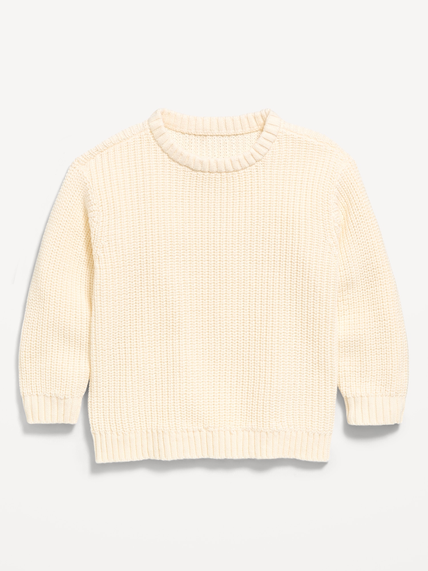 Oversized Long-Sleeve Sweater for Toddler Boys