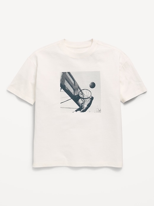 Image number 1 showing, Oversized Short-Sleeve Graphic T-Shirt for Boys