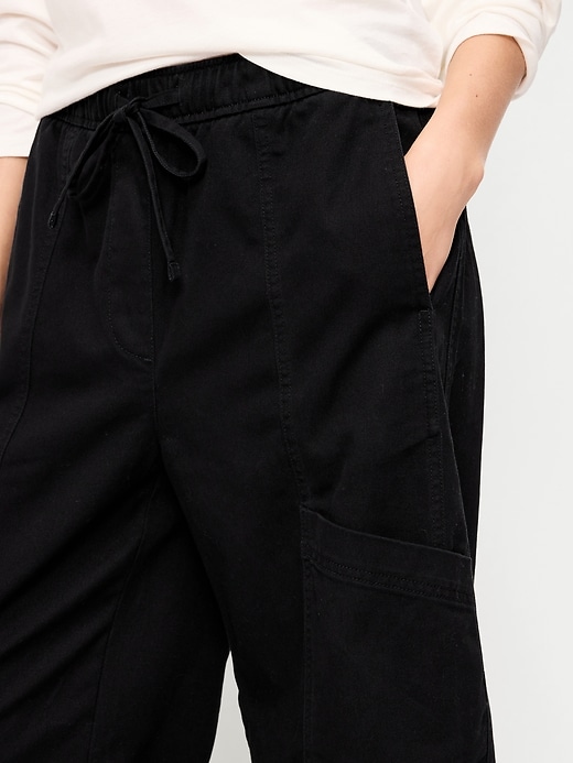 Image number 4 showing, Mid-Rise Pull-On Utility Jeans