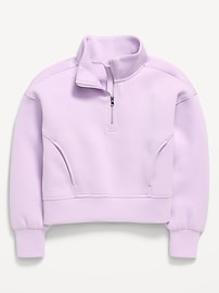 Image number 3 showing, Bounce Fleece Half-Zip Pullover Sweatshirt for Girls