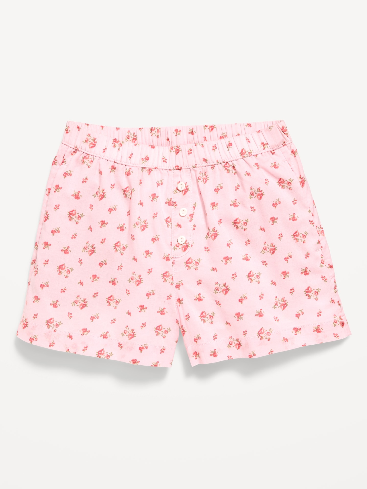 Printed Poplin Boxer Shorts for Girls