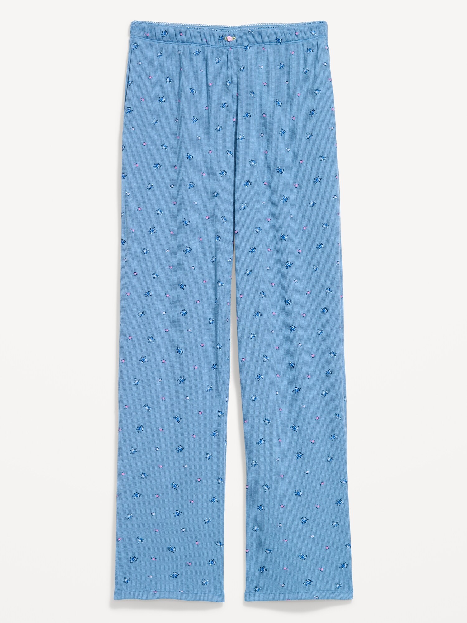 Waffle-Textured Pajama Pants