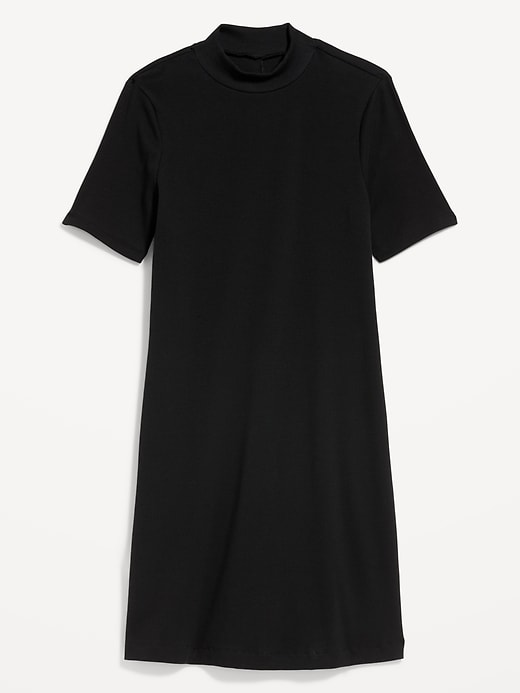 Image number 1 showing, Snug Mock-Neck Bodycon Mini Dress