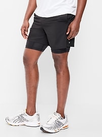 Image number 1 showing, 2-In-1 Performance Run Shorts -- 5-inch inseam