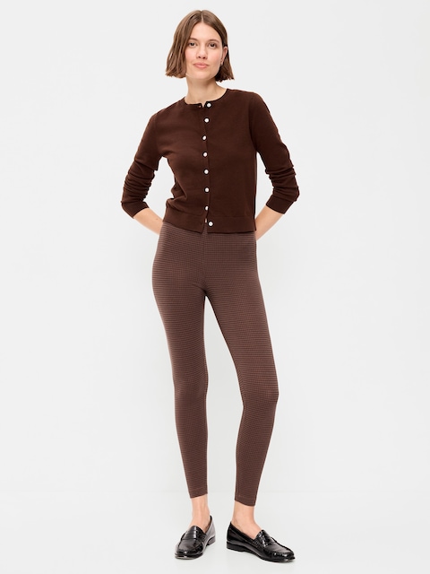 High-Waisted Jersey Fashion Layering Leggings