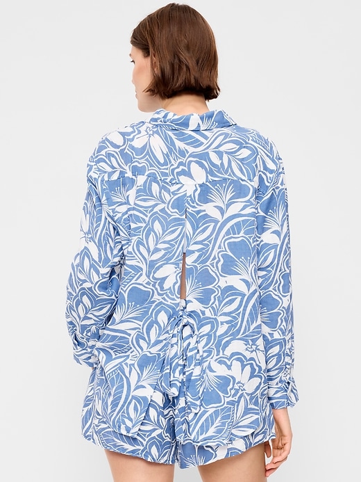 Image number 2 showing, Open-Back Button-Down Shirt