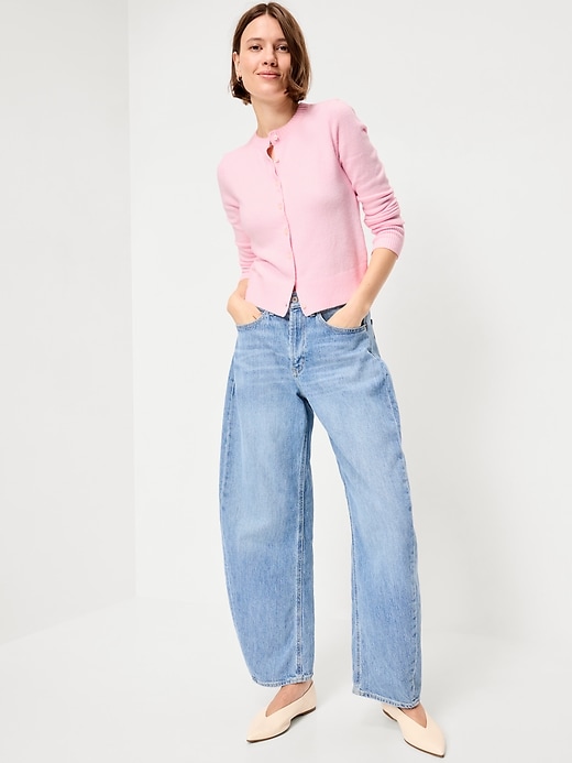 Image number 3 showing, SoSoft Cropped Crew-Neck Cardigan