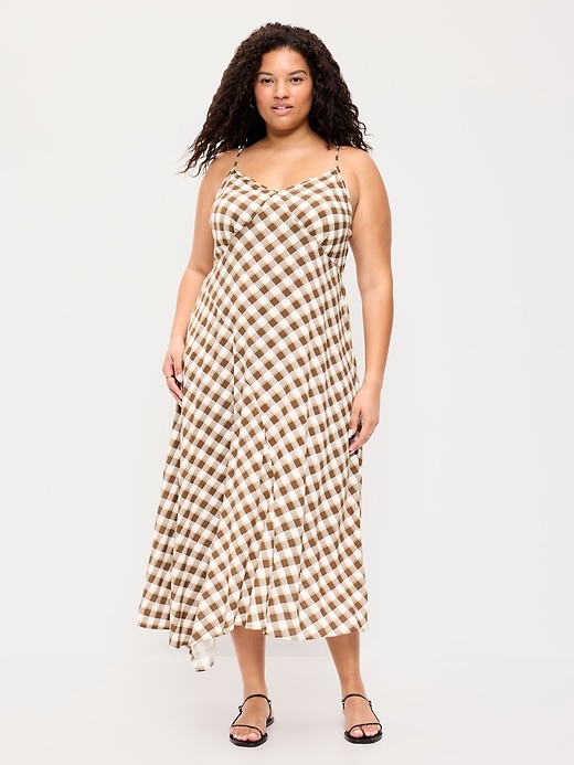 Image number 9 showing, Fit & Flare Tie-Back Asymmetrical Midi Dress