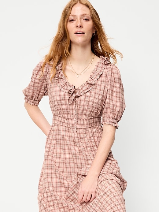 Image number 3 showing, Ruffle-Trim Boho Maxi Dress