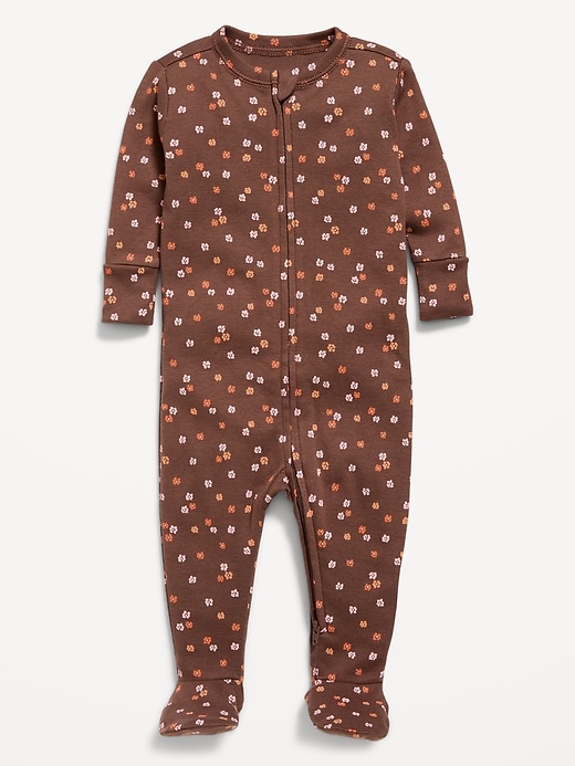 Image number 1 showing, 2-Way-Zip Sleep & Play Footed One-Piece for Baby
