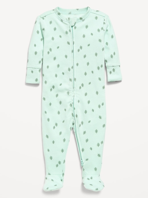 Image number 1 showing, 2-Way-Zip Sleep & Play Footed One-Piece for Baby