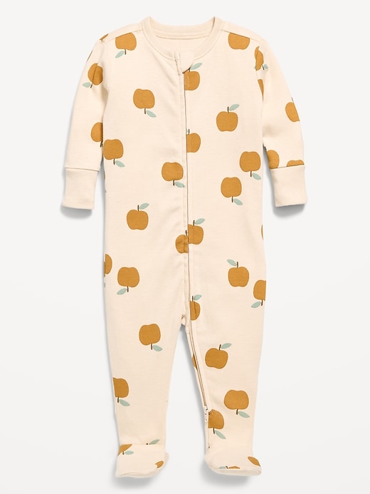 Image number 1 showing, 2-Way-Zip Sleep & Play Footed One-Piece for Baby