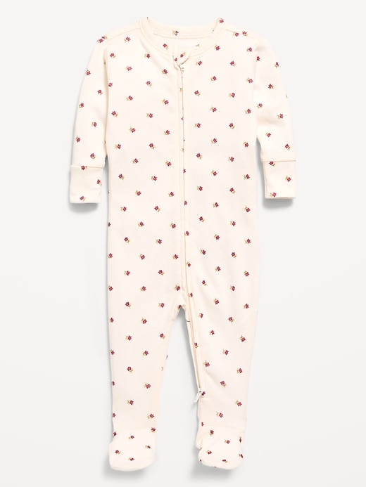 Image number 1 showing, 2-Way-Zip Sleep & Play Footed One-Piece for Baby