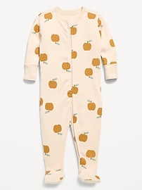 Image number 1 showing, 2-Way-Zip Sleep & Play Footed One-Piece for Baby